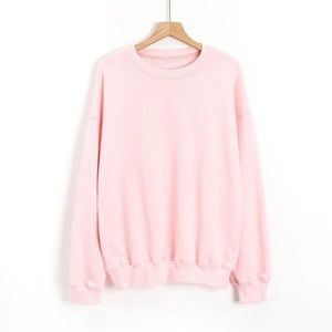 Oversize pink sweatshirt